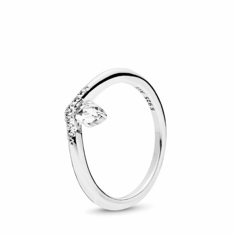 Pandora Classic Wish Stackable Ring - Sterling Silver/Cubic Zirconia - Canada | YD3325EV